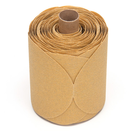 Stikit Gold Paper 216U Disc Roll, Aluminum Oxide, 5" W x 52' L, P80 Grit St. Lawrence Industrial & Safety Supply