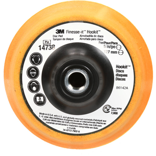 Tampon pour disque Finesse-it Hookit, 5" dia. St. Lawrence Industrial & Safety Supply
