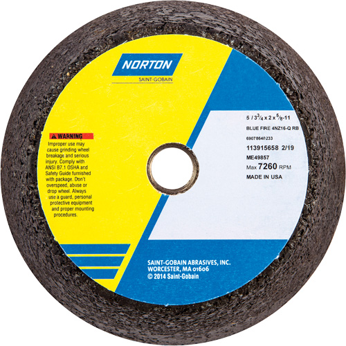 Roue d'&eacute;barbage non renforc&eacute;e portative BlueFire St. Lawrence Industrial & Safety Supply