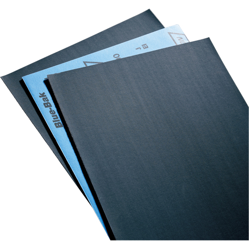 Papier abrasif en feuilles de papier - Feuilles de 9" x 11" &agrave; l'&eacute;preuve de l'eau Blue-Bak T414, 9" x 11", Grain 220, Carbure de silicium St. Lawrence Industrial & Safety Supply