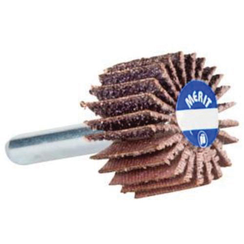 Mini Flap Wheel, Aluminum Oxide, 80 Grit, 1-1/2" x 1-1/2" x 1/4" St. Lawrence Industrial & Safety Supply