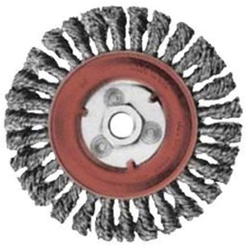 Full Cable Twist Wire Wheel, 5" Dia., 0.02" Fill, 5/8"-11 Arbor, Steel St. Lawrence Industrial & Safety Supply