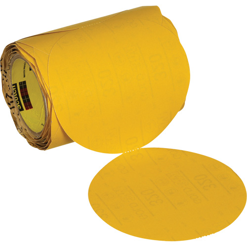 Stikit Gold Abrasive Disc Roll 09317, 6" Dia., 320 Grit, Aluminum Oxide St. Lawrence Industrial & Safety Supply