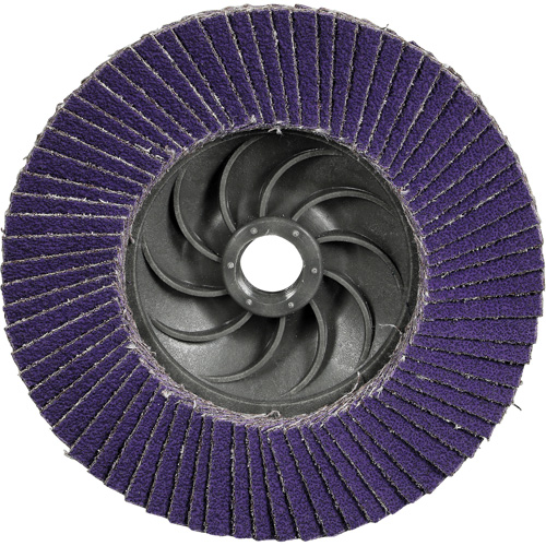 Cubitron 3 Conical  Flap Disc with Quick Change 1169F, 5" x 5/8"-11, Type T29, 40+ Grit, Ceramic St. Lawrence Industrial & Safety Supply