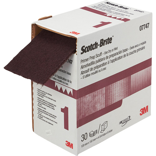 Pr&eacute;paration de la couche d'appr&ecirc;t VFN Scotch-Brite, 4-3/4" x 180", Oxyde d'aluminium St. Lawrence Industrial & Safety Supply