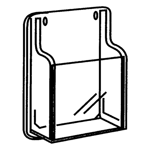 Literature Displays, Wall Mount, 9 Slots, Plastic, 30" W x 2" D x 36-7/8" H St. Lawrence Industrial & Safety Supply
