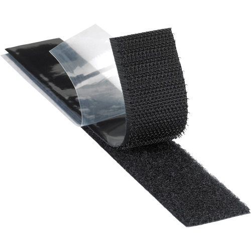 Plasticizer Resistant Fastener, Loop, 50 yds x 2", Adhesive, Black St. Lawrence Industrial & Safety Supply
