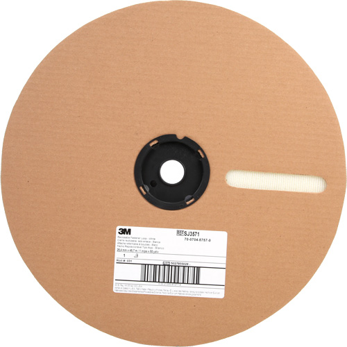 Fastener, Loop, 50 yds x 1", Adhesive, White St. Lawrence Industrial & Safety Supply