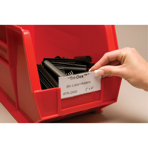 Porte-&eacute;tiquettes Bin Buddy, 48" lo x 8" la St. Lawrence Industrial & Safety Supply