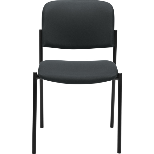 Armless Stacking Chairs, Fabric, 32" High, 300 lbs. Capacity, Charcoal St. Lawrence Industrial & Safety Supply