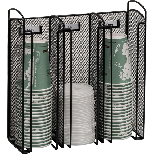 Onyx Cup & Lid Holder Organizer St. Lawrence Industrial & Safety Supply