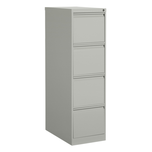 Vertical Filing Cabinet, Steel, 4 Drawers, 15-1/7" W x 25" D x 52" H, Grey St. Lawrence Industrial & Safety Supply