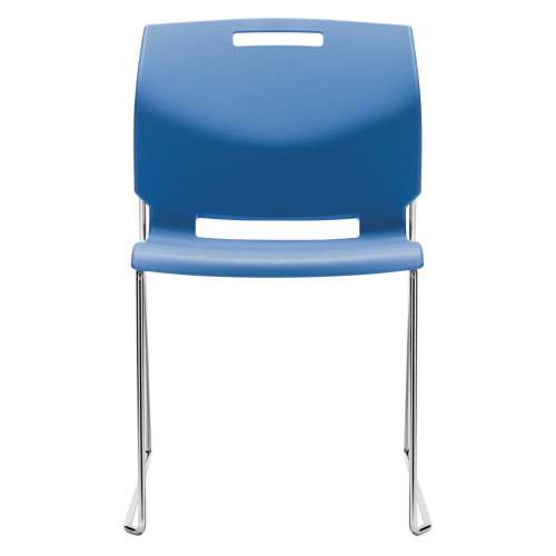 Chair, Plastic, 32-1/2" High, 300 lbs. Capacity, Blue St. Lawrence Industrial & Safety Supply
