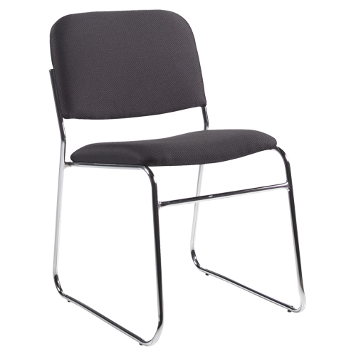 Armless Chair, Fabric, 30" High, 200 lbs. Capacity, Black St. Lawrence Industrial & Safety Supply
