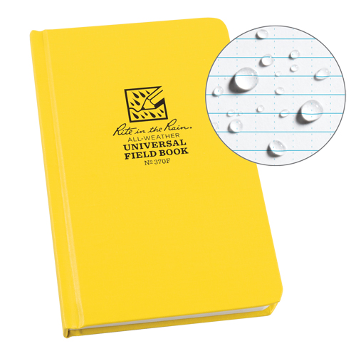 Livre reli&eacute;, Couverture rigide, Jaune, 160 Pages, 4-5/8" , 7-1/4"  St. Lawrence Industrial & Safety Supply