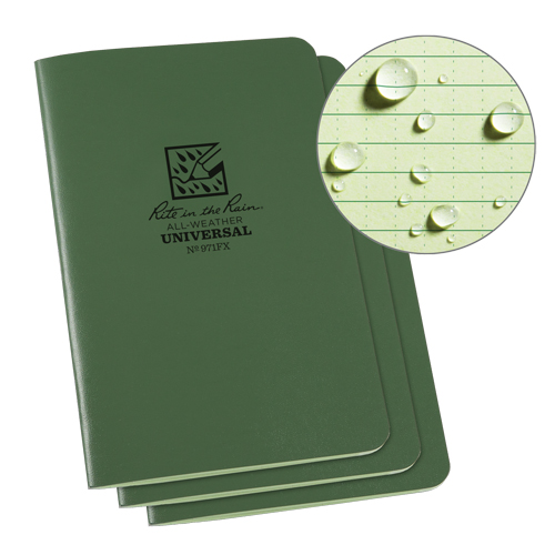 Notebook, Soft Cover, Green, 48 Pages, 4-5/8" W x 7" L St. Lawrence Industrial & Safety Supply