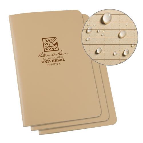 Carnet de notes, Couverture souple, Havane, 48 Pages, 4-5/8" , 7"  St. Lawrence Industrial & Safety Supply