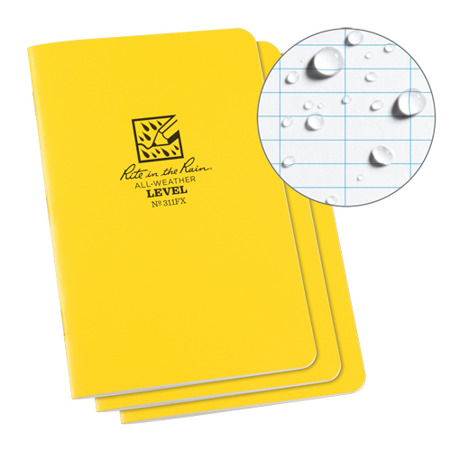 Carnet de notes, Couverture souple, Jaune, 48 Pages, 4-5/8" , 7"  St. Lawrence Industrial & Safety Supply