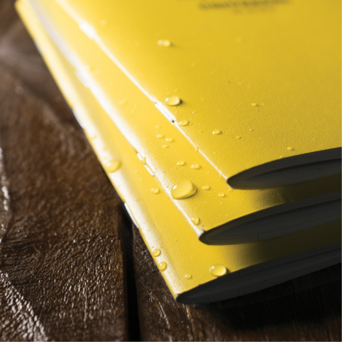 Carnet de notes, Couverture souple, Jaune, 48 Pages, 4-5/8" , 7"  St. Lawrence Industrial & Safety Supply