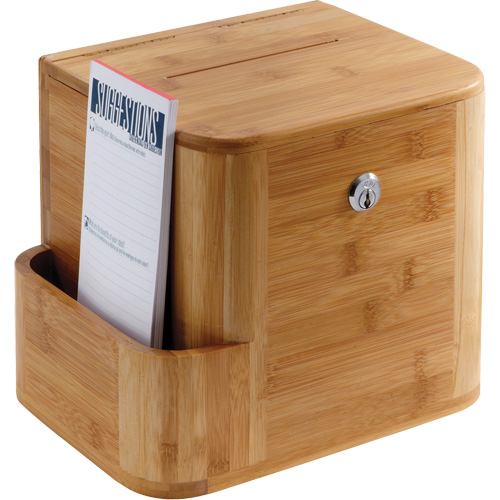 Bamboo Suggestion Box St. Lawrence Industrial & Safety Supply
