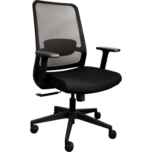Chaise de bureau ajustable &agrave; basculement synchronis&eacute; s&eacute;rie Activ, Tissu/Mailles, Noir, Capacit&eacute; 275 lb St. Lawrence Industrial & Safety Supply