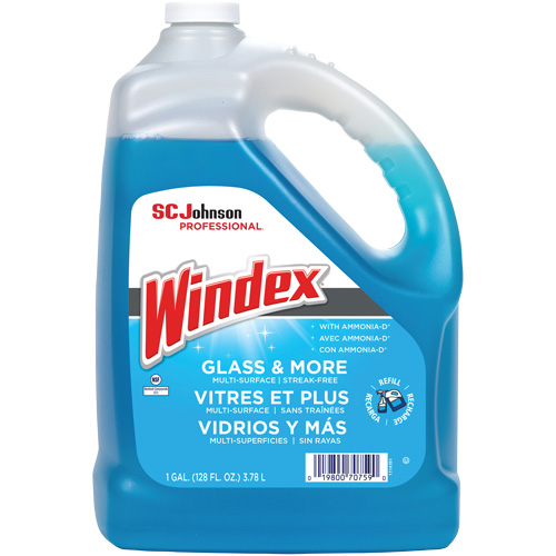 Nettoyant pour vitres Windex avec Ammoniac-D, 3,8 L, Cruche St. Lawrence Industrial & Safety Supply