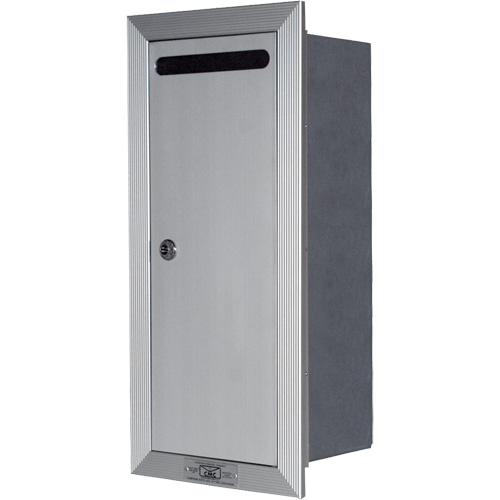 Recessed Collection Box, Wall -Mounted, 16-3/16" x 6-3/8", Aluminum St. Lawrence Industrial & Safety Supply
