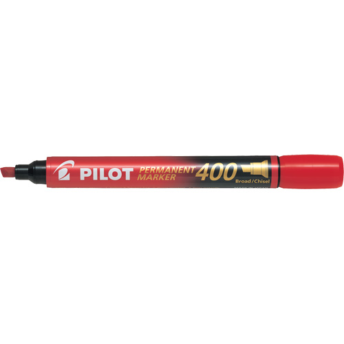400 Permanent Marker, Red, Chisel Tip St. Lawrence Industrial & Safety Supply