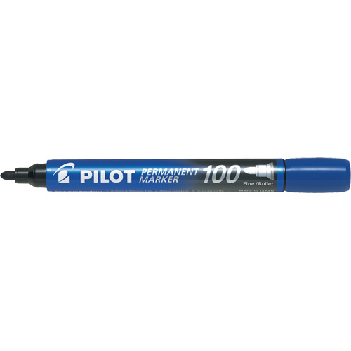 Series 100 Permanent Marker, Blue, Bullet Tip St. Lawrence Industrial & Safety Supply