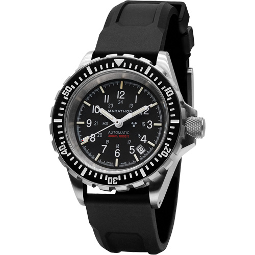 Grande montre automatique de plong&eacute;e, Num&eacute;rique, &agrave; piles, 41 mm, Noir St. Lawrence Industrial & Safety Supply