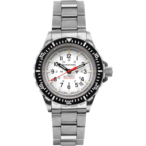 Grande montre automatique de plong&eacute;e &eacute;dition arctique GSAR avec bracelet en acier inoxydable, Num&eacute;rique, &agrave; piles, 41 mm, Argent St. Lawrence Industrial & Safety Supply