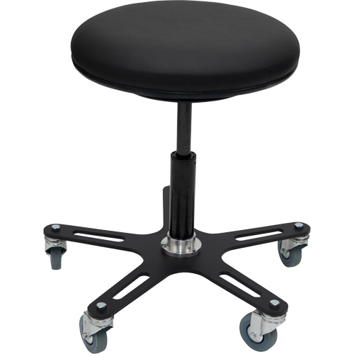 OmniStool Industrial Stool, Mobile, Adjustable Height, 280 lbs. Capacity St. Lawrence Industrial & Safety Supply