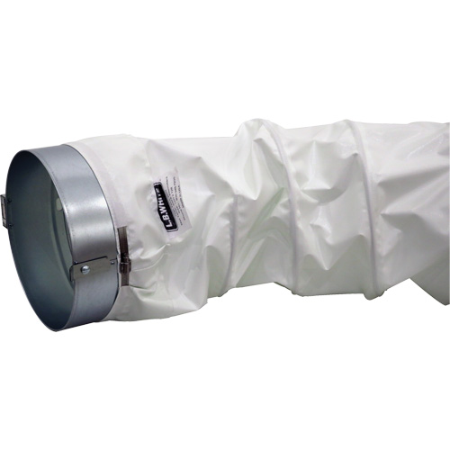 White 12" x 12' Distribution Ducting Kit, Adapter & Clamp St. Lawrence Industrial & Safety Supply