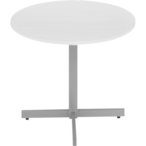 Newland Height-Adjustable Round Table, 36" L x 36" W x 29" H, 1" Top, Laminate/Polypropylene, White St. Lawrence Industrial & Safety Supply