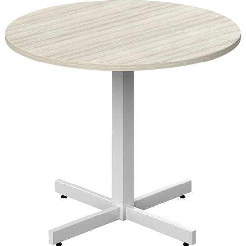 Newland Height-Adjustable Round Table, 36" L x 36" W x 29" H, 1" Top, Laminate, Tan St. Lawrence Industrial & Safety Supply