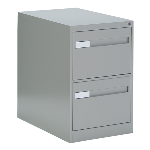 Vertical Filing Cabinet with Recessed Drawer Handles, 2 Drawers, 18.15" W x 26.56" D x 29" H, Grey St. Lawrence Industrial & Safety Supply