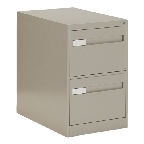 Vertical Filing Cabinet with Recessed Drawer Handles, 2 Drawers, 18.15" W x 26.56" D x 29" H, Beige St. Lawrence Industrial & Safety Supply