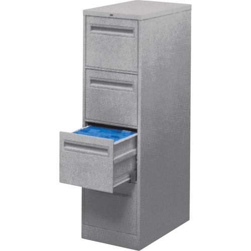 Vertical Filing Cabinet with Recessed Drawer Handles, 3 Drawers, 18.15" W x 26.56" D x 40" H, Grey St. Lawrence Industrial & Safety Supply