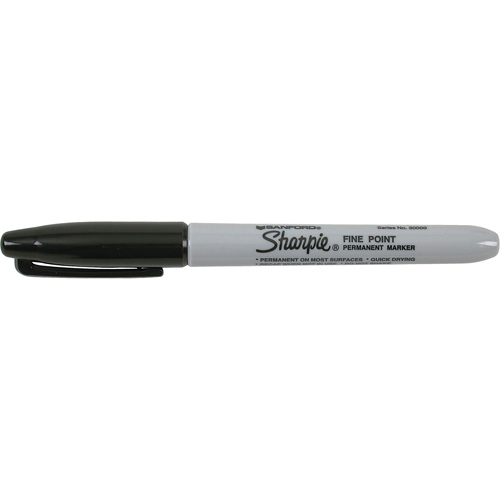 Marqueurs permanents - #15, Noir, Pointe Fin St. Lawrence Industrial & Safety Supply