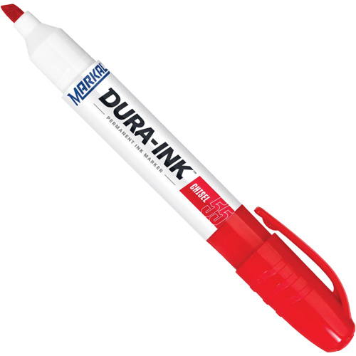 Dura-Ink&reg; Marker #55, Red, Chisel Tip St. Lawrence Industrial & Safety Supply