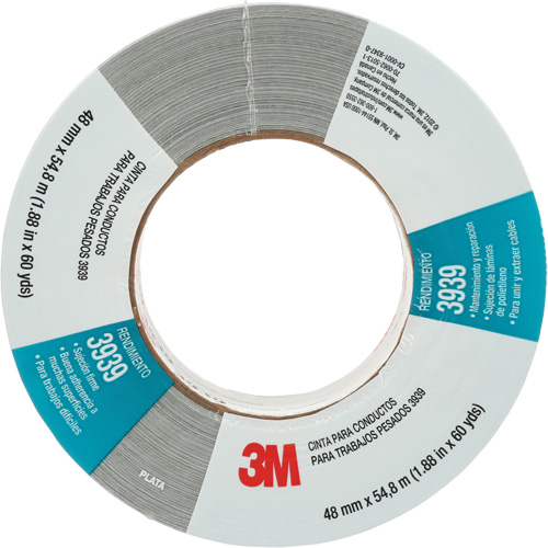 3939 Duct Tape, 9 mils, Silver, 48 mm (2") x 55 m (180') St. Lawrence Industrial & Safety Supply