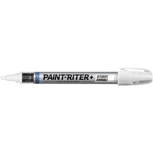 Paint-Riter&reg;+ Detergent Removable Paint Marker, Liquid, White St. Lawrence Industrial & Safety Supply