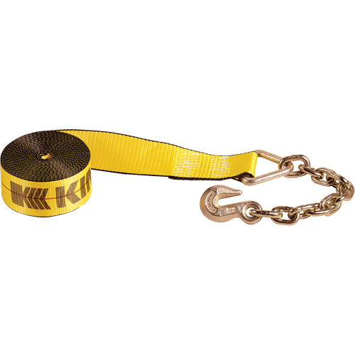Tendeurs d'arrimage pour treuil, Crochet &agrave; chaîne, 3" , 30' , Charge d'utilisation max. 5400 lb (2450 kg) St. Lawrence Industrial & Safety Supply