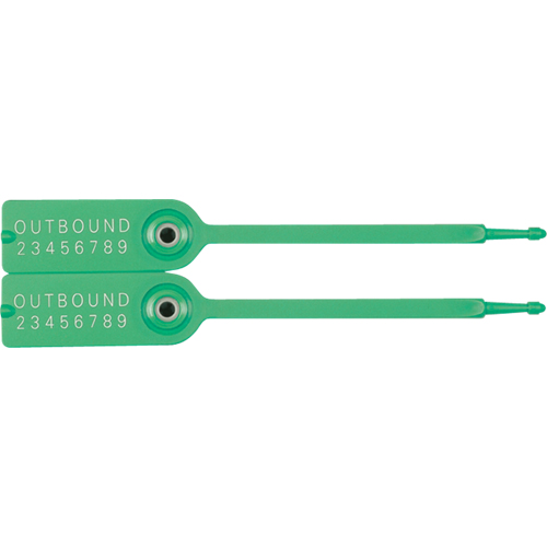 Gemini&reg; Tote Seals, 7-1/4", Plastic, Pull-Through St. Lawrence Industrial & Safety Supply