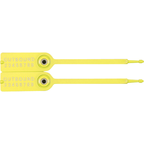 Gemini&reg; Tote Seals, 7-1/4", Plastic, Pull-Through St. Lawrence Industrial & Safety Supply