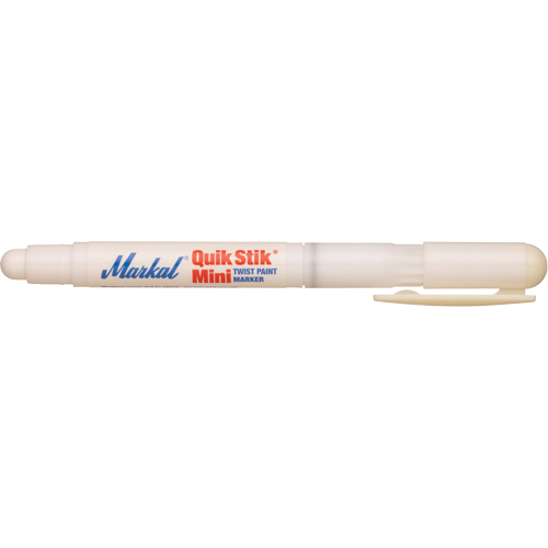 Mini marqueur de peinture Quik Stik, B&acirc;ton plein, Blanc St. Lawrence Industrial & Safety Supply