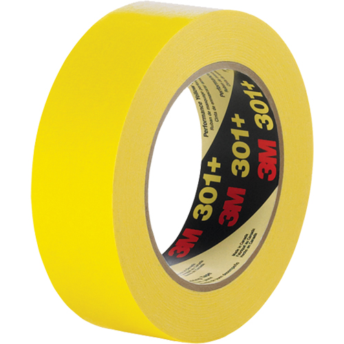 301+ Performance Masking Tape, 12 mm (1/2") x 54.8 m (180'), Yellow St. Lawrence Industrial & Safety Supply