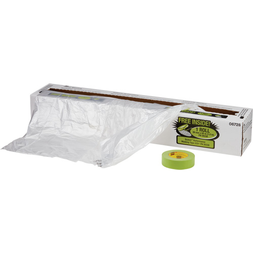 Trousse de pellicule de protection contre les surpulv&eacute;risations et ruban, 400' lo x 16' la, Plastique St. Lawrence Industrial & Safety Supply