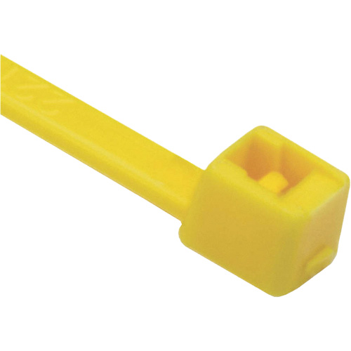 Attaches de c&acirc;bles s&eacute;rie T, Longueur 8", R&eacute;sistance &agrave; la traction 50 lb, Jaune St. Lawrence Industrial & Safety Supply