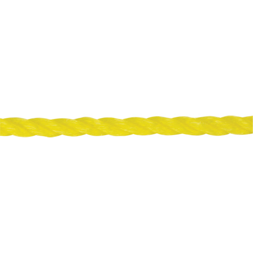 Corde jaune tress&eacute;e 1/4", Polypropyl&egrave;ne, 1300' St. Lawrence Industrial & Safety Supply